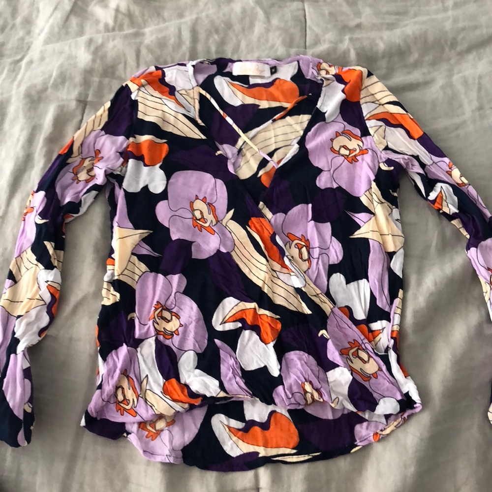 Ava sky blouse